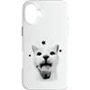 Feline Nostalgia Kitty Humor Early Inter Custodia per iPhone 16 Plus Divertente Y2K Retro Cat Meme Silly Vintage Amante Gatti