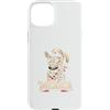 Feline Summer Breeze Kitty Humor Sparkle Custodia per iPhone 15 Plus Stay Cool Fluffy Cat Ventilatore Elettrico Vintage Retro Pun