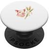Animali della Fattoria e Vita di Campagn Illustrazione Maialino Carino ad Acquerello con Grano PopSockets PopGrip Adesivo