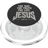 Men's Christian Faith Gospel Designs & Q The Way, The Truth, The Life - John 14:6 Jesus Quote Men's PopSockets PopGrip per MagSafe