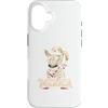 Feline Summer Breeze Kitty Humor Sparkle Custodia per iPhone 16 Stay Cool Fluffy Cat Ventilatore Elettrico Vintage Retro Pun