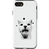 Feline Nostalgia Kitty Humor Early Inter Custodia per iPhone SE (2020) / 7/8 Divertente Y2K Retro Cat Meme Silly Vintage Amante Gatti