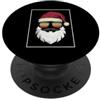 Cool Retro Santa Sunglasses Holiday Appa Cool Babbo Natale Retro Sunset Occhiali da sole Natale PopSockets PopGrip Adesivo