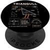 Funny Triangull Triangle Seagull Geometr Triangull Triangle Seagull Pun Divertente Geometrico Matematica Insegnante PopSockets PopGrip Adesivo