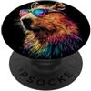 Simpatici capibara per gli amanti dei ca Capibara con Occhiali da Sole Colorato Roditore Capibara PopSockets PopGrip Adesivo