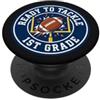 Gridiron Football School Student Art Stu Pronto per affrontare il calcio di prima elementare Back To School Graphic PopSockets PopGrip Adesivo