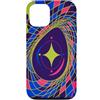 Kinetic Form Collection Custodia per iPhone 12/12 Pro Rotazione ovale griglia astratta Motion Art