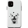 Feline Nostalgia Kitty Humor Early Inter Custodia per iPhone 11 Divertente Y2K Retro Cat Meme Silly Vintage Amante Gatti