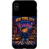 Bahaa's Tee Custodia per iPhone XS Max Vintage Pixel Art NYC Streetwear Bear Y2K Graphic