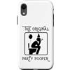 Dibba Designs Custodia per iPhone XR Party Pooper Stick Figure Stickman Scribble stampato divertente