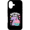 Compleanno Bambina Numero Sette Lilla Custodia per iPhone 17 Compleanno 7 Anni Bambina Cupcake Kawaii