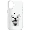 Feline Nostalgia Kitty Humor Early Inter Custodia per iPhone 17 Divertente Y2K Retro Cat Meme Silly Vintage Amante Gatti