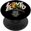 4LovebirdLovers Lovebird Facts - Pappagallo grafico per amanti degli uccelli PopSockets PopGrip Adesivo