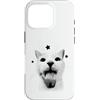 Feline Nostalgia Kitty Humor Early Inter Custodia per iPhone 16 Pro Divertente Y2K Retro Cat Meme Silly Vintage Amante Gatti