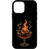 Mixology Life Co Custodia per iPhone 12 mini Arancia fiammeggiante Cocktail Vintage Bar Art Bartending