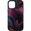 Plum Noir Collection Custodia per iPhone 12/12 Pro Shadowy Calla Lily Elegante Viola