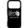 Peace Love AOC Custodia per iPhone 17 Pro Pace Amore AOC Alexandria Ocasio-Cortez