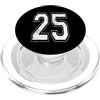 Vintage Varsity Athletic Numbers Maglia sportiva con numero 25, effetto invecchiato PopSockets PopGrip per MagSafe