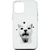 Feline Nostalgia Kitty Humor Early Inter Custodia per iPhone 12/12 Pro Divertente Y2K Retro Cat Meme Silly Vintage Amante Gatti