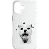 Feline Nostalgia Kitty Humor Early Inter Custodia per iPhone 16 Divertente Y2K Retro Cat Meme Silly Vintage Amante Gatti