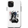 Yokai Oni Tattoo Anime Girl Manga gotico Custodia per iPhone 11 Pro Maschera Yokai Oni Anime Ragazza Demone Tatuaggio Gotico