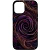 Plum Noir Collection Custodia per iPhone 12/12 Pro Dark Plum Rose Vortice Moody Floral Art