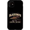 Blacksmith Shirts & Gifts HHWCo. Custodia per iPhone 11 Fabbro in acciaio grezzo vera forma forgiatura design