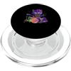 Cat Playing Drum Sunglasses Music Drumme Colorato gatto che gioca batteria occhiali da sole musica batterista batterista PopSockets PopGrip per MagSafe