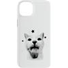 Feline Nostalgia Kitty Humor Early Inter Custodia per iPhone 14 Plus Divertente Y2K Retro Cat Meme Silly Vintage Amante Gatti