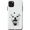 Feline Nostalgia Kitty Humor Early Inter Custodia per iPhone 11 Pro Max Divertente Y2K Retro Cat Meme Silly Vintage Amante Gatti