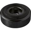 Dynavox Piedini zigrinati midi in alluminio per dispositivi HiFi come altoparlanti, amplificatori e giradischi, nero anodizzato, set da 4