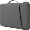 Cozary Custodia PC Portatile 13 Pollici, Leggera Impermeabile Borsa Porta PC con Tasche Esterne, Borsa Per Portatile Compatibile con MacBook Air/Huawei/Lenovo/HP/Samsung, Grigio