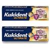 PROCTER & GAMBLE SRL Kukident Ultimate Sapore Fresco Crema Adesiva per Dentiera Confezione Bipack 2 x 57 Gr