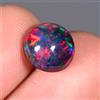 Opale Nera Welo Etiopia Cabochon Rotondo 5x5mm Naturale Multi Fire