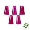 SBI Gems 0.72 Cts Rubino Naturale Tapper Taglio 4.50x2.50x1.50 MM Lotto 05 Pezzi Loose
