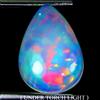 Egemdiamond Pera AAA Fiori Flash Gioco Di Colore Cristallo Fuoco Opale 3.98ct 14x10mm Gemma