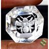 SBI Gems Naturale Bianco Cristallo Intagliato 2 Tipi Design 21x21 MM, 22x22 MM Gemme