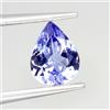 Egemdiamond Tanzanite Viola Blu Naturale Taglio Pera 1.03ct 8x6mm Gemma Fuoco Completo
