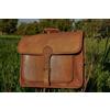 Fatto a mano Handmade 22" Satchel In Pelle Vintage Laptop Messenger Tracolla Marrone