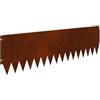 vidaXL Bordo per prato 20 pz 103 x 30 cm acciaio ruggine