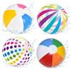 GvRfniT Palline ad acqua gonfiabili, 4 pezzi, 40 cm, colorate, in PVC, piccole bombe ad acqua, adatte per giocare in spiaggia, in piscina e sul prato (contiene bianco e nero)