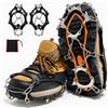 Vasip 13 punte per scarpe da trekking, tacchetti invernali, L 40-45 | TPE con catene in acciaio inox e denti in acciaio al manganese, facile da infilare per ghiaccio, neve ed escursionismo