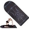 Generic Tappetini da yoga per allenamento a casa, palestra, fitness, 8 mm | Tappetino per ginocchia per casa, pilates, allenamento a pavimento, stretching, meditazione, allenamento dell'equilibrio