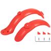 Generic Set parafanghi con gancio compatibile con Xiaomi M365 Pro | Paraspruzzi anteriore e posteriore, accessorio in gomma, viti, chiavi