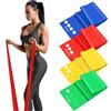 Haquno Set di 4 fasce per fitness, 1,5 m di lunghezza, bande di resistenza in 4 spessori, per crossfit, costruzione muscolare, yoga, pilates, per uomini e donne