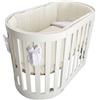 italbaby SET LETTO ALL-IN-ONE CON TESSILE PLUMETI BURRO - italbaby