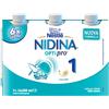 Nestle Nidina optipro 1 latte per lattanti liquido dalla nascita, 6 brick da 500ml (3l) - nestlé