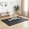 ZXQVLMRS Set di 24 tappetini puzzle neri da 8,64 m², in schiuma EVA, per casa, palestra, palestra, sport, 60 x 60 x 2 cm