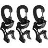 Asyduey Clip per Tubo Flessibile da 3 Pezzi Clip per Tubo Flessibile Doppio BCD per Immersioni Subacquee con Fibbia Un Moschettone per Accessori per Immersioni Subacquee