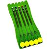 Generic Set di 5 ami da pesca con montaggi da pesca pre-legati | Gancio per acqua salata con sfera galleggiante in metallo, per la pesca in mare, lago, fiume e pesce, salmone, bluegill